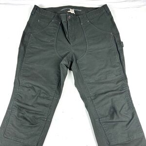 Duluth Trading Co Pants Womens 18 X 30 Curvesetter Waist Canvas Workwear Cargo